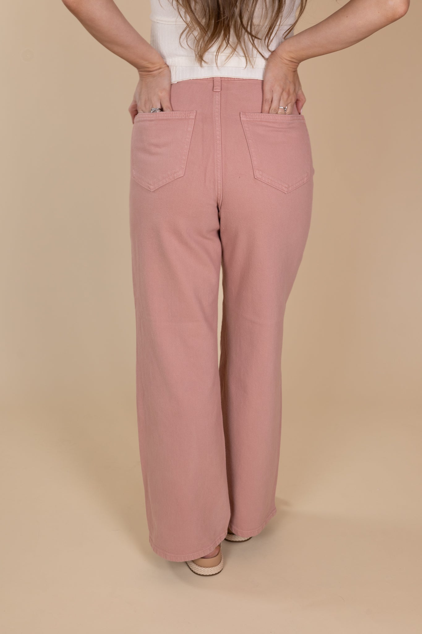 Hallie Wide Leg Denim Pants