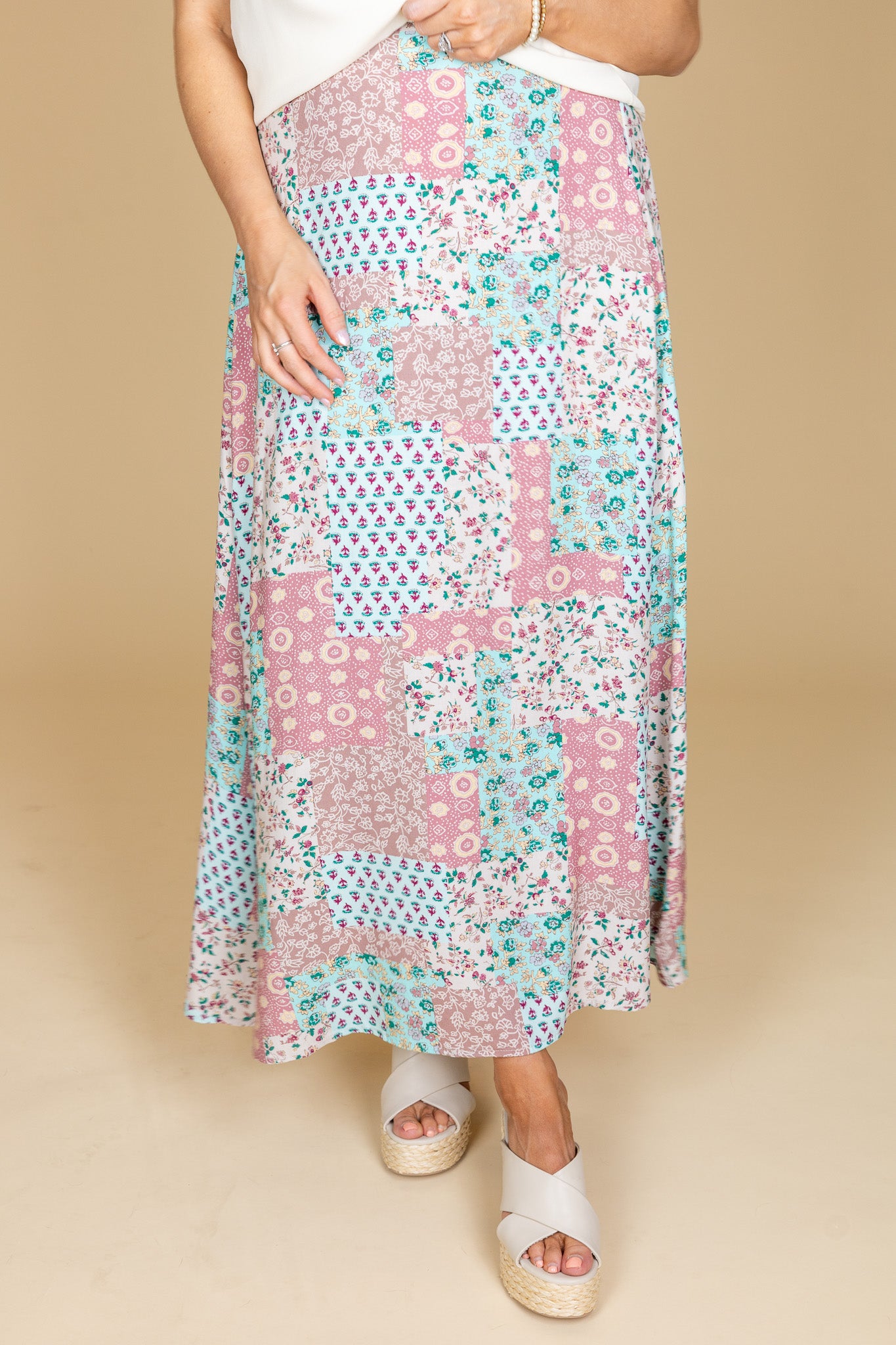 Paisley Patchwork Maxi Skirt