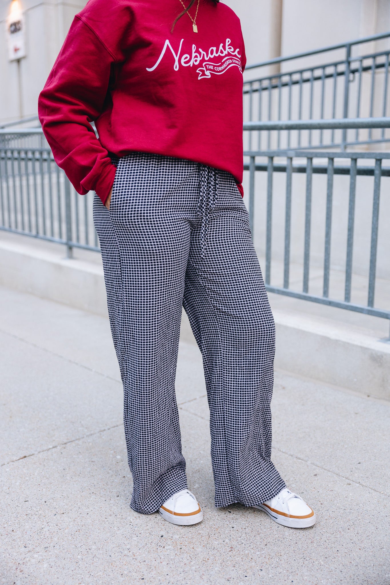 Chloe Checkered Boxer Pant