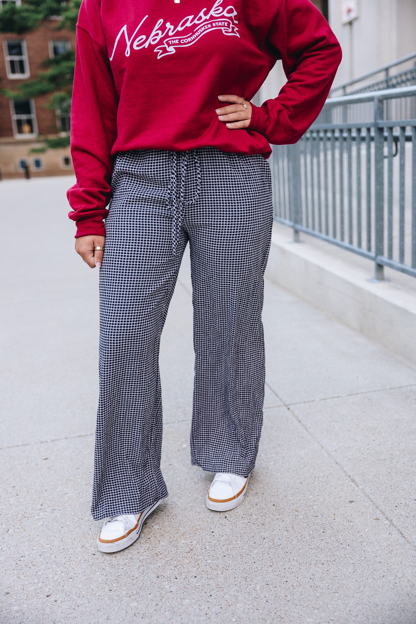 Chloe Checkered Boxer Pant