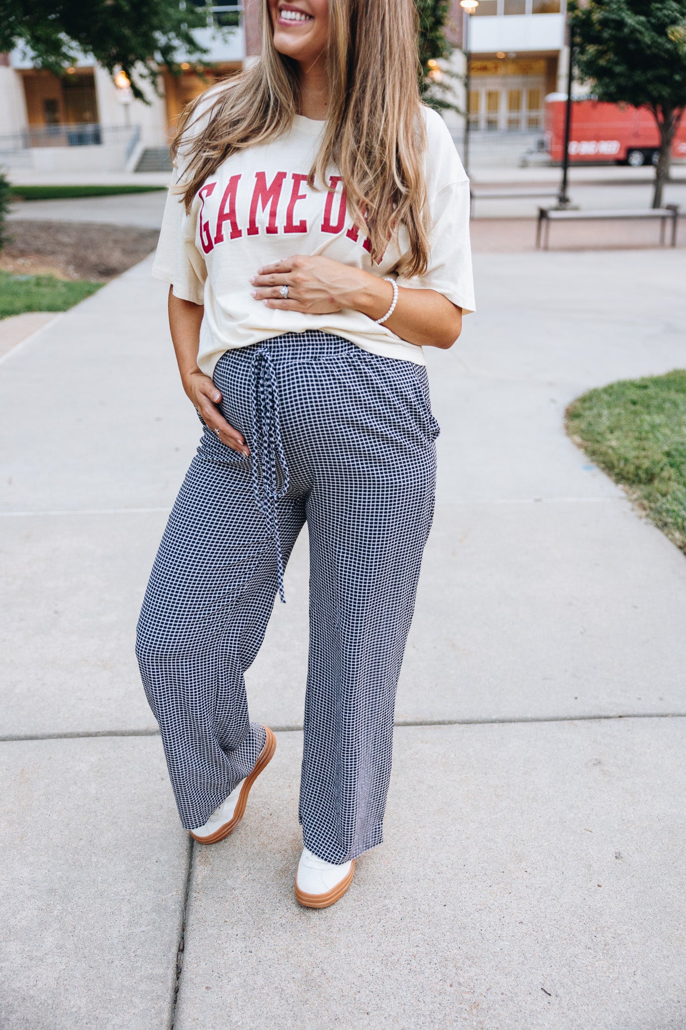 Chloe Checkered Boxer Pant