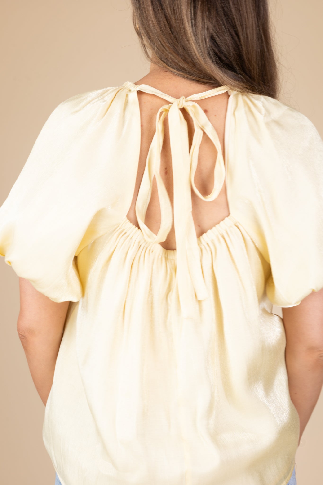 Summer Yellow Shimmer Blouse