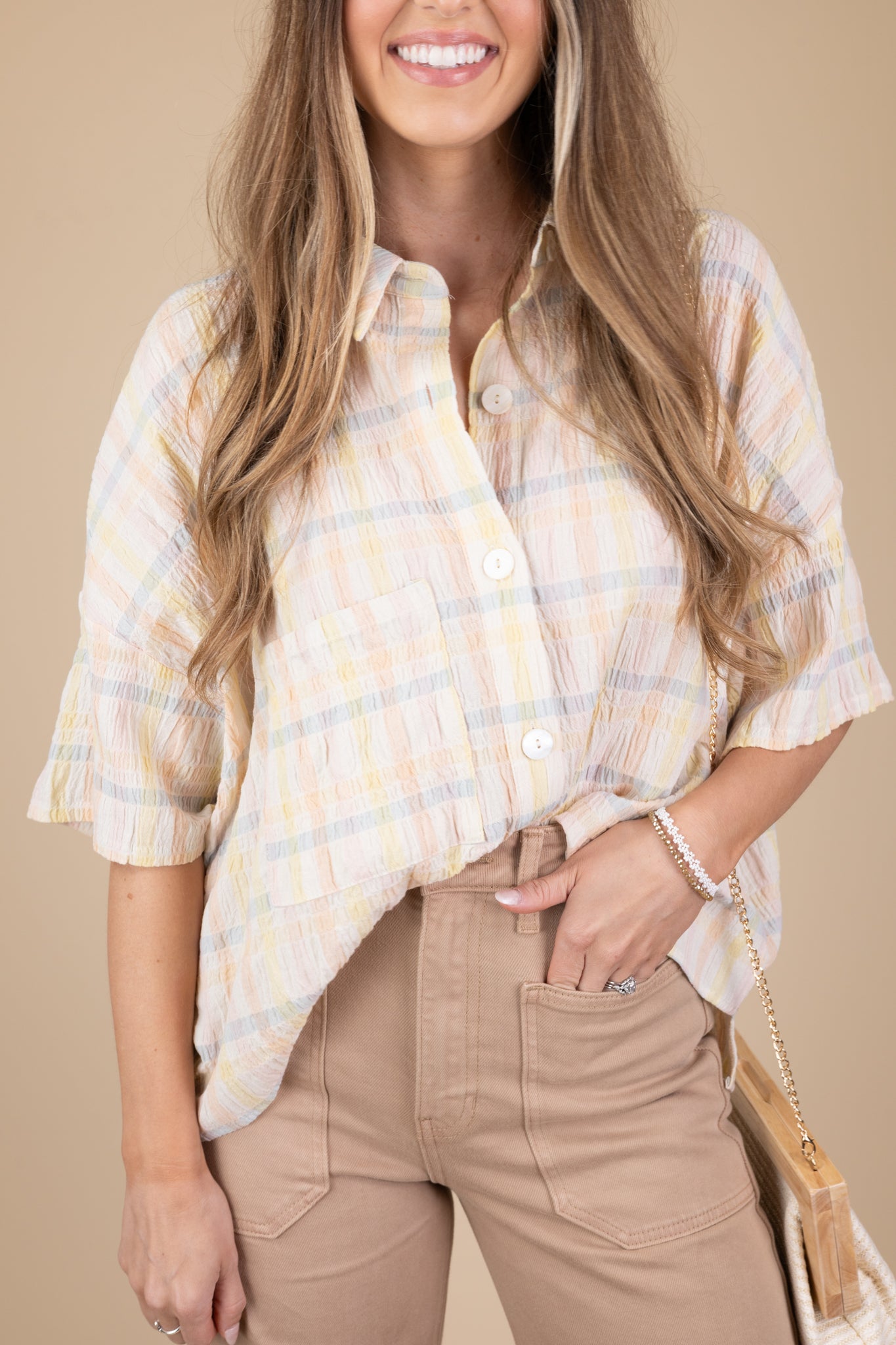 Palmer Plaid Pastel Button Down