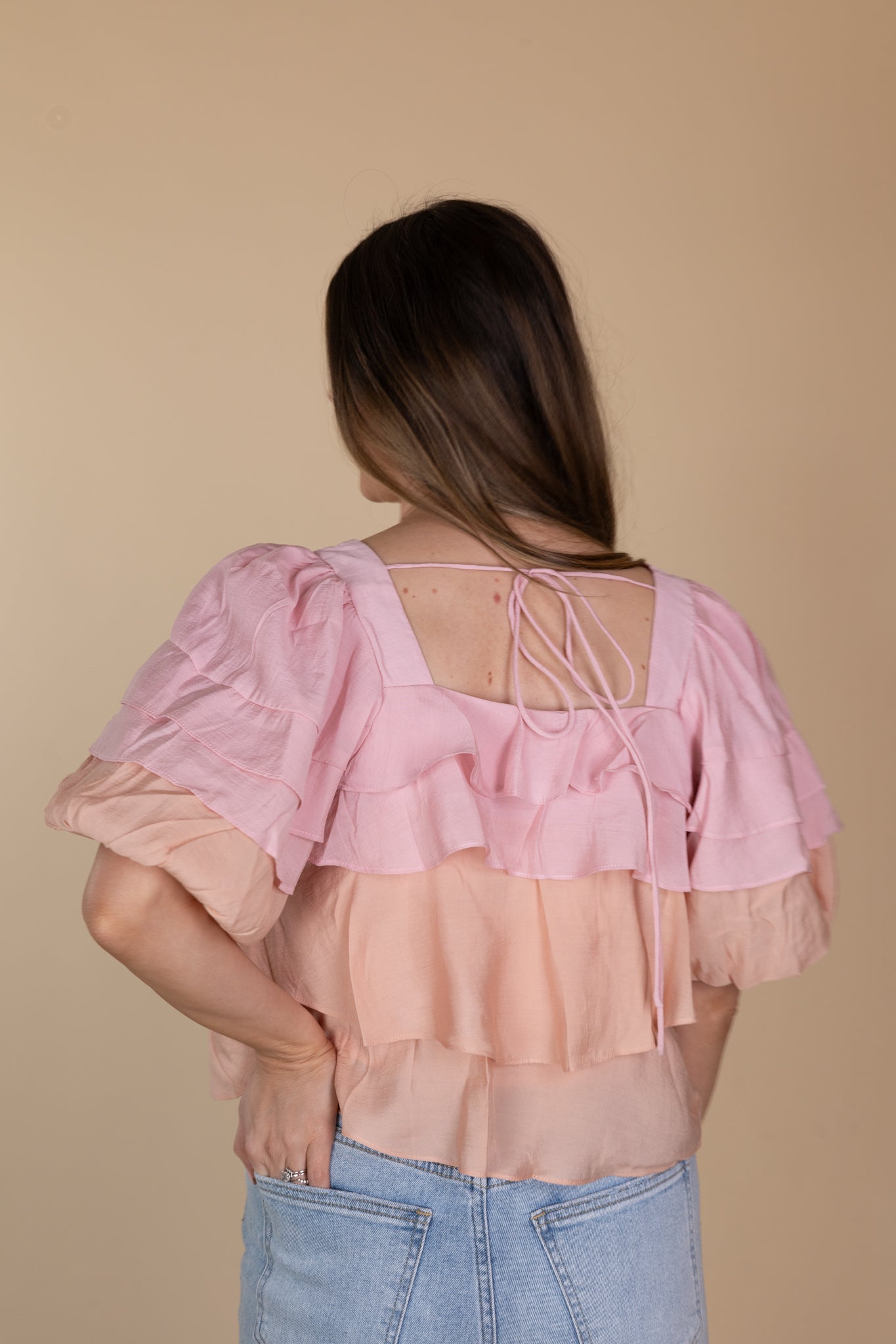 Stevie Tiered Ruffle Blouse