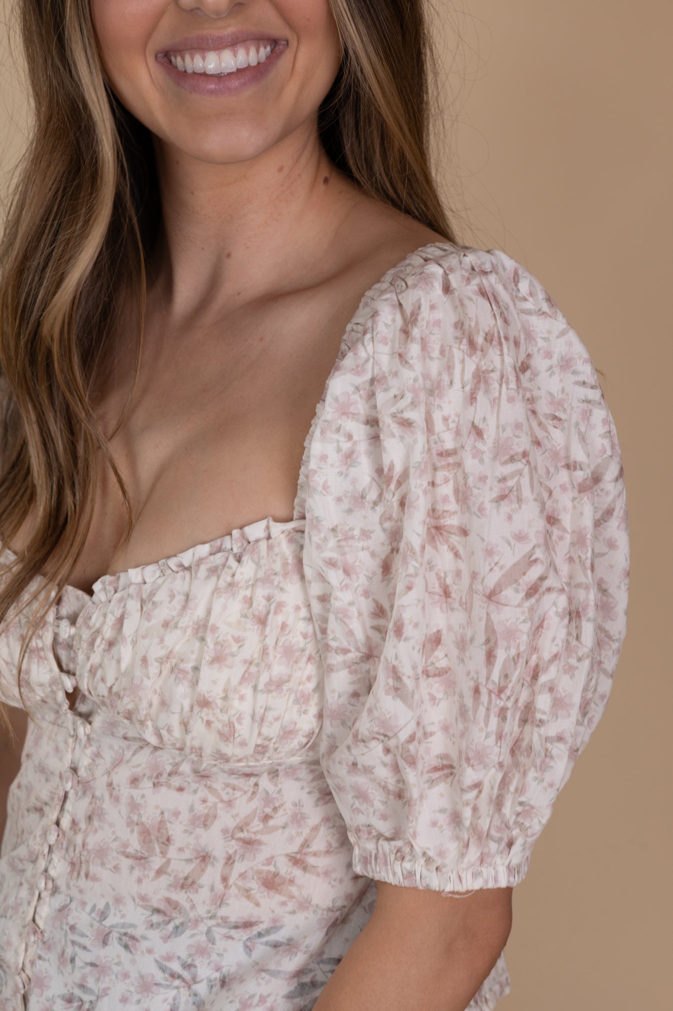 Juliette Puff Sleeve Floral Blouse