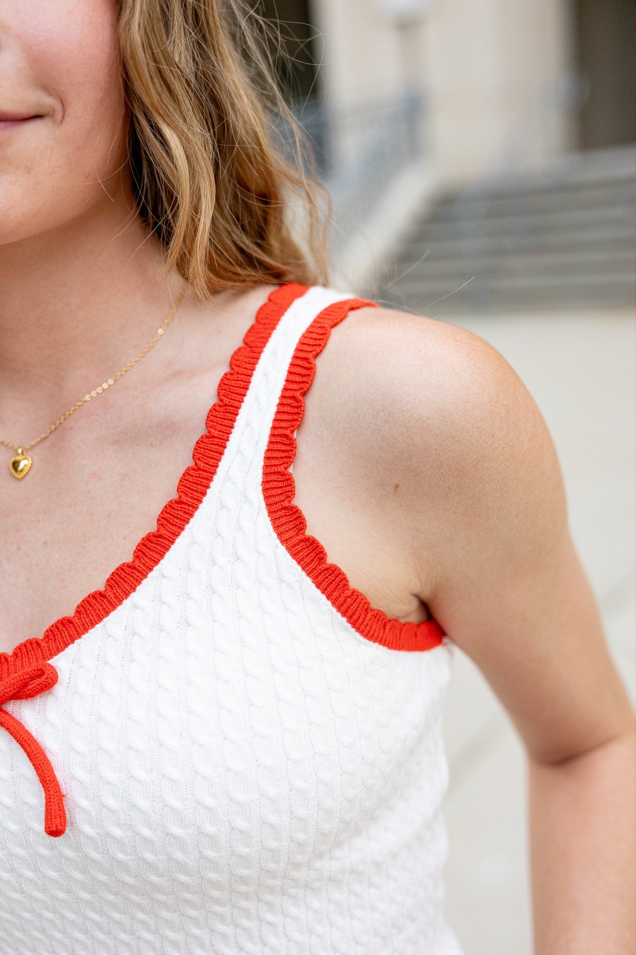 Sloane Scalloped Tank