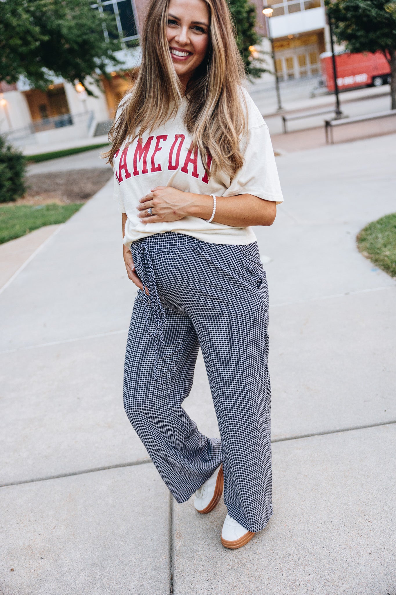 Chloe Checkered Boxer Pant
